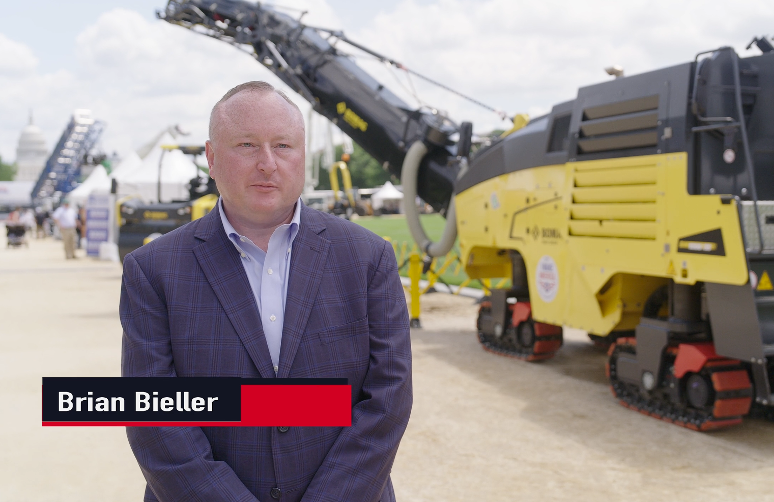BOMAG President Brian Bieller at The Celebration of Construction on the National Mall