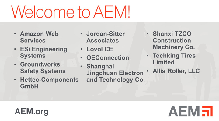New AEM Members