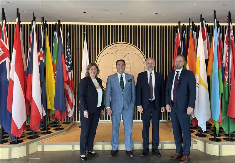 Catherine Bridge Zoller, Senior Counsel, EBRD: Kip Eideberg, Senior Vice President, Government & Industry Relations, AEM; Ignacio Tirado, Secretary General, UNIDROIT; Alex Russ, Senior Advisor Global Public Policy, AEM